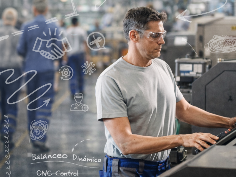 Proceso de ingeniería en fabricación de rodillos industriales en RS México