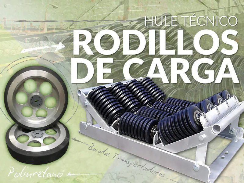 Rodillos de poliuretano para aplicaciones mineras
